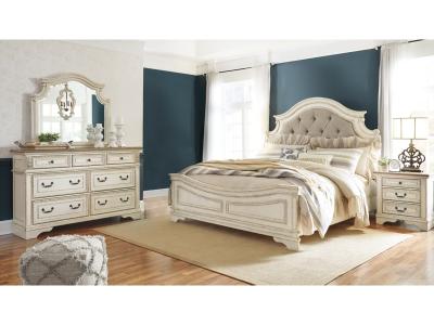 Signature Design by Ashley® Realyn Queen Bed with Mirrored Dresser and Nightstand - B743B22