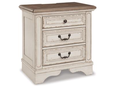 Signature Design by Ashley® Realyn King Bed with Mirrored Dresser and Nightstand - B743B23