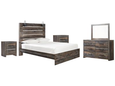 Signature Design by Ashley® Drystan Queen Panel Bed, Dresser, Mirror and 2 Nightstands - B211B31
