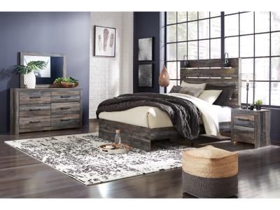 Signature Design by Ashley® Drystan Queen Panel Bed, Dresser, Mirror and 2 Nightstands - B211B31