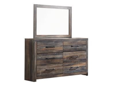 Signature Design by Ashley® Drystan King Panel Bed with Storage, Dresser, Mirror and Nightstand - B211B48