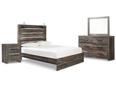 Signature Design by Ashley® Drystan Queen Panel Bed, Dresser, Mirror and Nightstand - B211B57