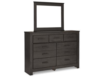 Signature Design by Ashley® Brinxton Queen Panel Bed, Dresser, Mirror and Nightstand - B249B7