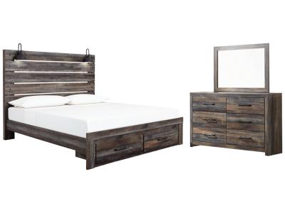 Signature Design by Ashley® Drystan King Panel Storage Bed, Dresser and Mirror - B211B58