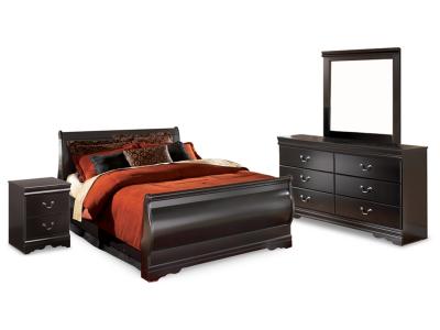 Signature Design by Ashley® Huey Vineyard Full Sleigh Bed, Dresser, Mirror and Nightstand - B128B20