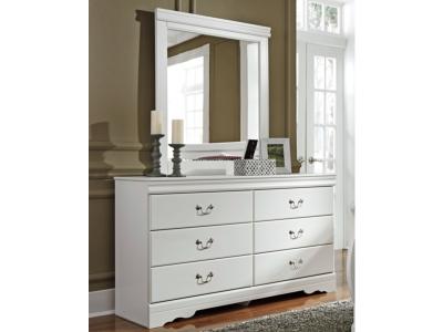 Signature Design by Ashley® Anarasia Queen Sleigh Bed, Dresser, Mirror and Nightstand - B129B9