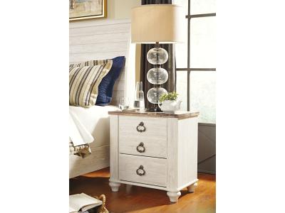 Signature Design by Ashley® Willowton Queen Panel Bed, Dresser, Mirror, Chest and 2 Nightstands - B267B34