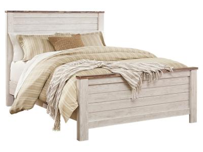 Signature Design by Ashley® Willowton Queen Panel Bed, Dresser, Mirror, Chest and 2 Nightstands - B267B34