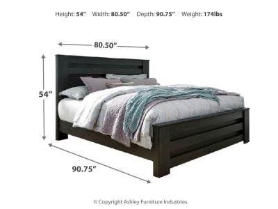 Signature Design by Ashley® Brinxton King Panel Bed, Dresser, Mirror and Nightstand - B249B8