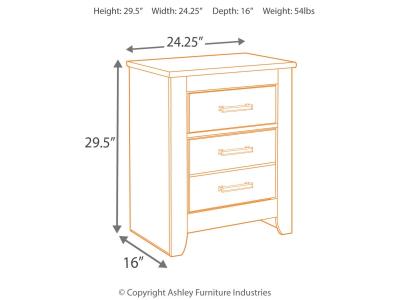 Signature Design by Ashley® Brinxton King Panel Bed, Dresser, Mirror and Nightstand - B249B8