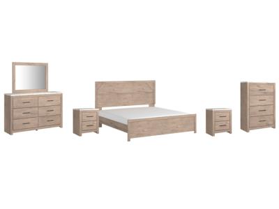 Signature Design by Ashley® Senniberg King Panel Bed with Dresser and Mirror, Chest and 2 Nightstands - B1191B11