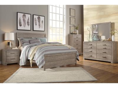 Signature Design by Ashley® Culverbach Queen Panel Bed with Dresser and Mirror, Chest and 2 Nightstands - B070B13