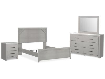 Signature Design by Ashley® Cottonburg Queen Panel Bed with Dresser, Mirror and Nightstand - B1192B10