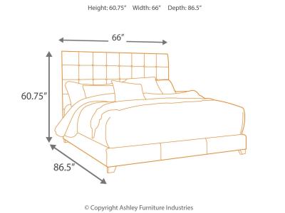 Signature Design by Ashley® Dolante Queen Upholstered Bed with Chest of Drawers and Nightstand - B130B7