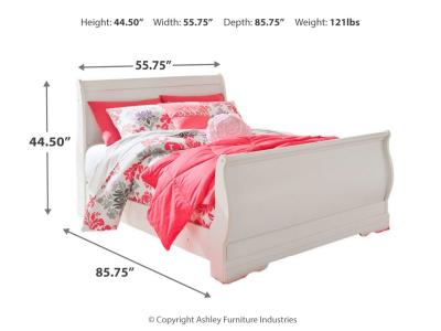 Signature Design by Ashley® Anarasia Full Sleigh Bed with Dresser, Mirror and Nightstand - B129B13
