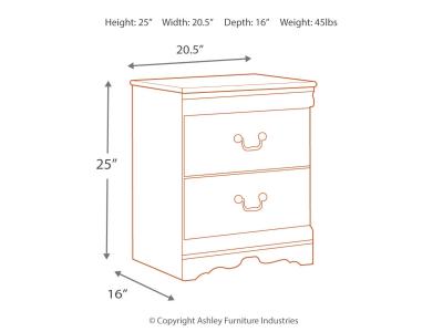 Signature Design by Ashley® Anarasia Full Sleigh Bed with Dresser, Mirror and Nightstand - B129B13