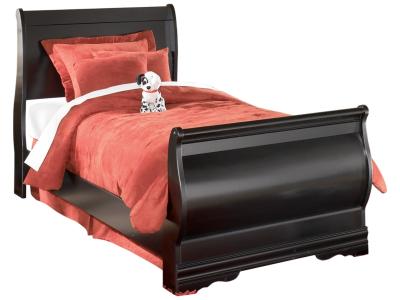 Signature Design by Ashley® Huey Vineyard Twin Sleigh Bed with Dresser and Mirror - B128B7