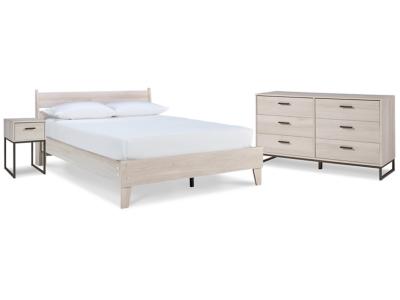 Signature Design by Ashley® Socalle Queen Panel Platform Bed with Dresser and Nightstand - EB1864B4