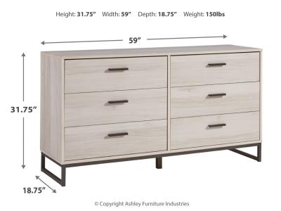 Signature Design by Ashley® Socalle Queen Panel Platform Bed with Dresser and Nightstand - EB1864B4