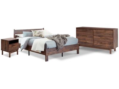 Signature Design by Ashley® Calverson Queen Panel Platform Bed with Dresser and Nightstand - EB3660B3