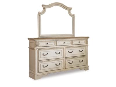 Signature Design by Ashley® Realyn California King Upholstered Bed, Dresser, Mirror and Chest - B743B25