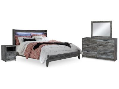 Signature Design by Ashley® Baystorm King Panel Bed, Dresser, Mirror, and Nightstand - B221B44