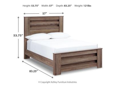 Signature Design by Ashley® Zelen Full Panel Bed, Dresser, Mirror, and Nightstand - B248B9