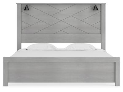 Signature Design by Ashley® Cottonburg King Panel Bed, Dresser, Mirror, and Nightstand - B1192B12