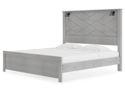 Signature Design by Ashley® Cottonburg King Panel Bed, Dresser, Mirror, and Nightstand - B1192B12