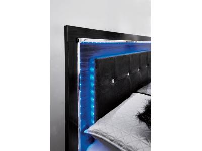 Signature Design by Ashley® Kaydell King Upholstered Panel Bed Dresser Mirror and Nightstand - B1420B35