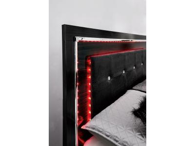 Signature Design by Ashley® Kaydell King Upholstered Panel Bed Dresser Mirror and Nightstand - B1420B35