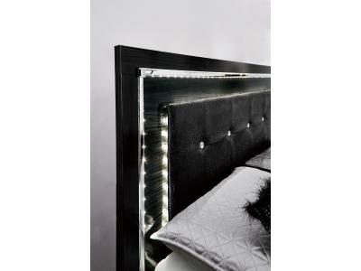 Signature Design by Ashley® Kaydell King Upholstered Panel Bed Dresser Mirror and Nightstand - B1420B35