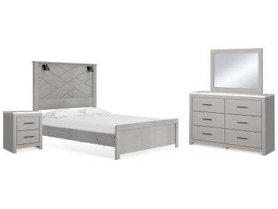 Signature Design by Ashley® Cottonburg Queen Panel Bed, Dresser, Mirror, and Nightstand - B1192B11