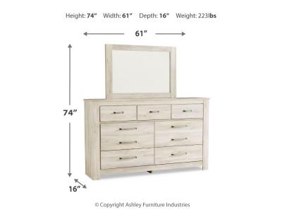 Signature Design by Ashley® Bellaby King Crossbuck Panel Bed, Dresser, Mirror, and Nightstand - B331B15