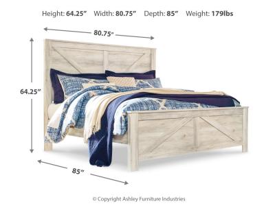 Signature Design by Ashley® Bellaby King Crossbuck Panel Bed, Dresser, Mirror, and Nightstand - B331B15