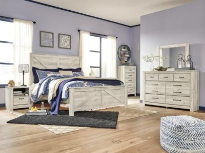 Signature Design by Ashley® Bellaby King Crossbuck Panel Bed, Dresser, Mirror, and Nightstand - B331B15
