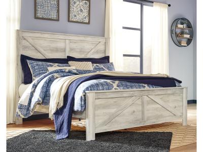 Signature Design by Ashley® Bellaby King Crossbuck Panel Bed, Dresser, Mirror, and Nightstand - B331B15
