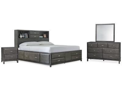 Signature Design by Ashley® Caitbrook California King Storage Bed, Dresser, Mirror, and Nighstand - B476B9