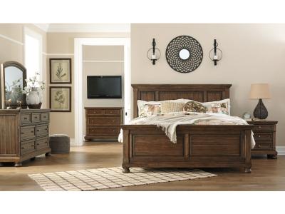 Signature Design by Ashley® Flynnter King Panel Bed, Dresser, Mirror, and Nightstand - B719B18