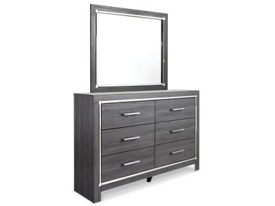 Signature Design by Ashley® Lodanna King Upholstered Storage Bed, Dresser, Mirror, Chest, and Nightstand - B214B25