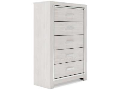 Signature Design by Ashley® Altyra Queen Upholstered Panel Bed, Dresser, Mirror, and Chest - B2640B35