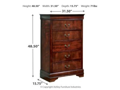 Signature Design by Ashley® Alisdair Queen Sleigh Bed, Dresser, Mirror, and Chest - B376B15