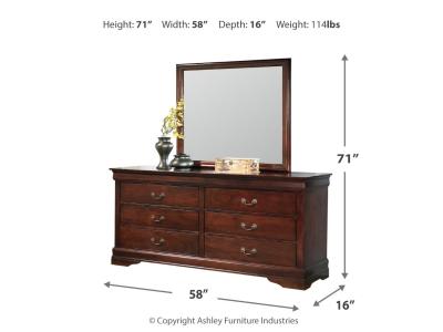 Signature Design by Ashley® Alisdair Queen Sleigh Bed, Dresser, Mirror, and Chest - B376B15