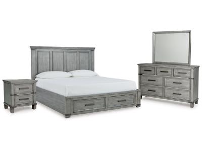 Signature Design by Ashley® Russelyn California King Panel Storage Bed, Dresser, Mirror and Nightstand - B772B11
