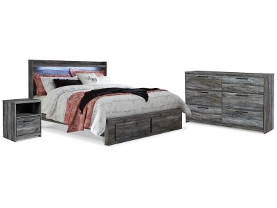 Signature Design by Ashley® Baystorm King Panel Storage Bed, Dresser and Nightstand - B221B49