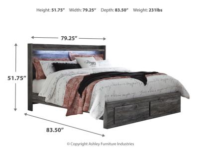Signature Design by Ashley® Baystorm King Panel Storage Bed, Dresser and Nightstand - B221B49