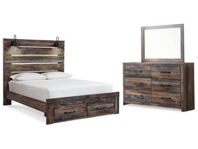 Signature Design by Ashley® Drystan Queen Panel Storage Bed, Dresser and Mirror - B211B63