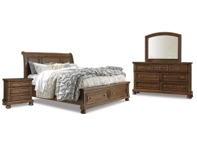 Signature Design by Ashley® Flynnter Queen Sleigh Storage Bed, Dresser, Mirror and Nightstand - B719B20