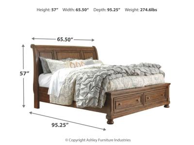 Signature Design by Ashley® Flynnter Queen Sleigh Storage Bed, Dresser, Mirror and Nightstand - B719B20