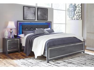 Signature Design by Ashley® Lodanna King Upholstered Panel Bed, Dresser and Nightstand - B214B27